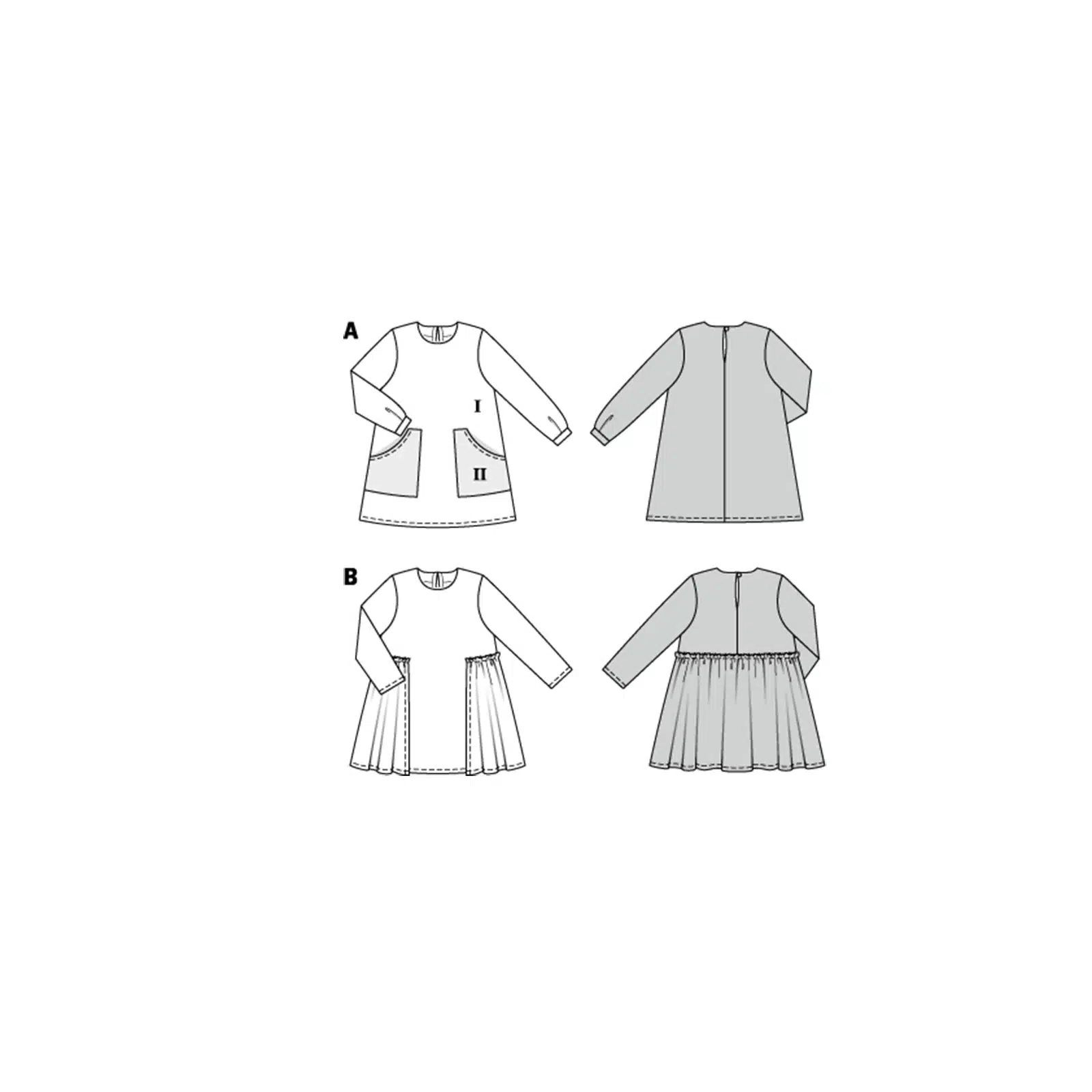 Burda Groen 9310 - Jurk in Variaties