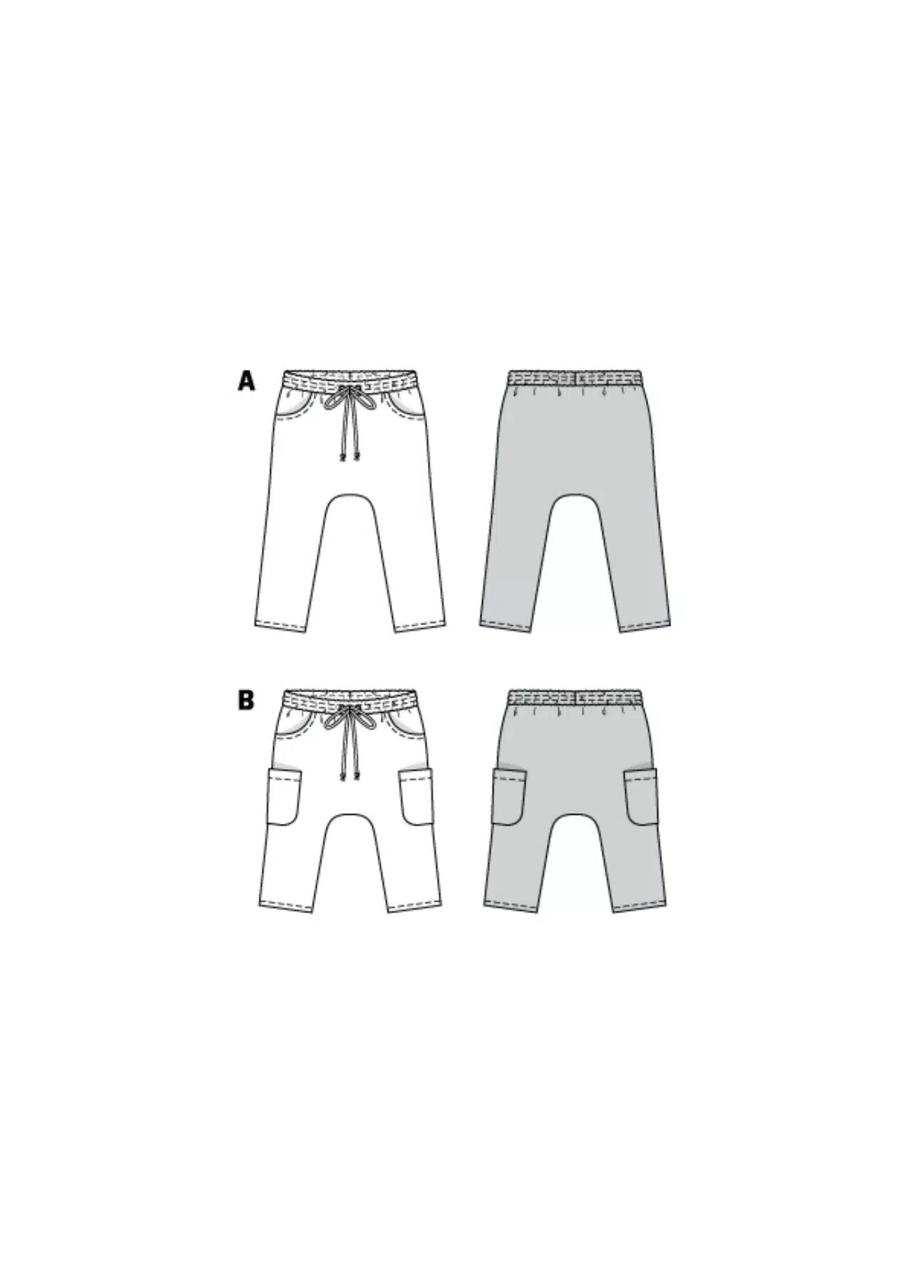 Burda Groen 9342 - Broek in variaties