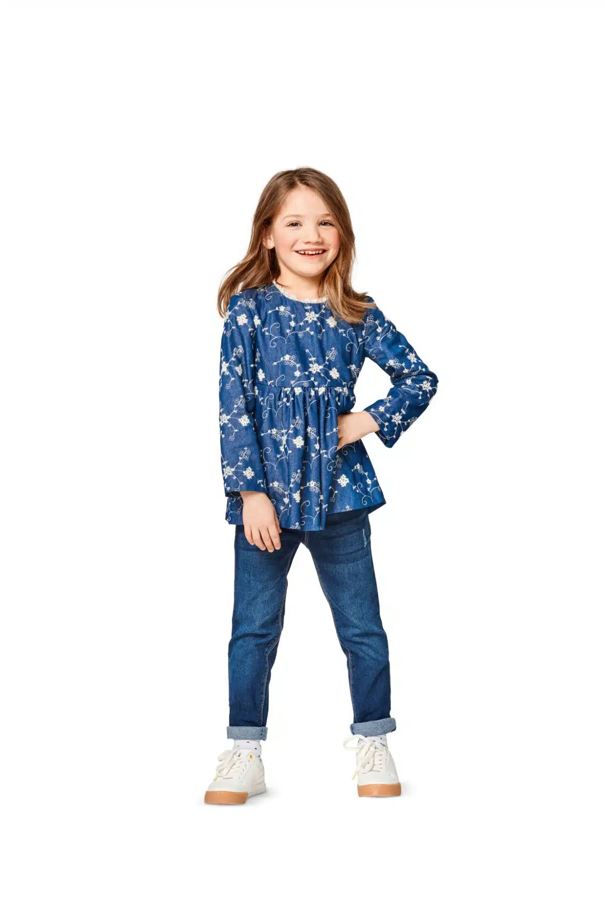 Burda Geel 9350 - Blouse en jurk
