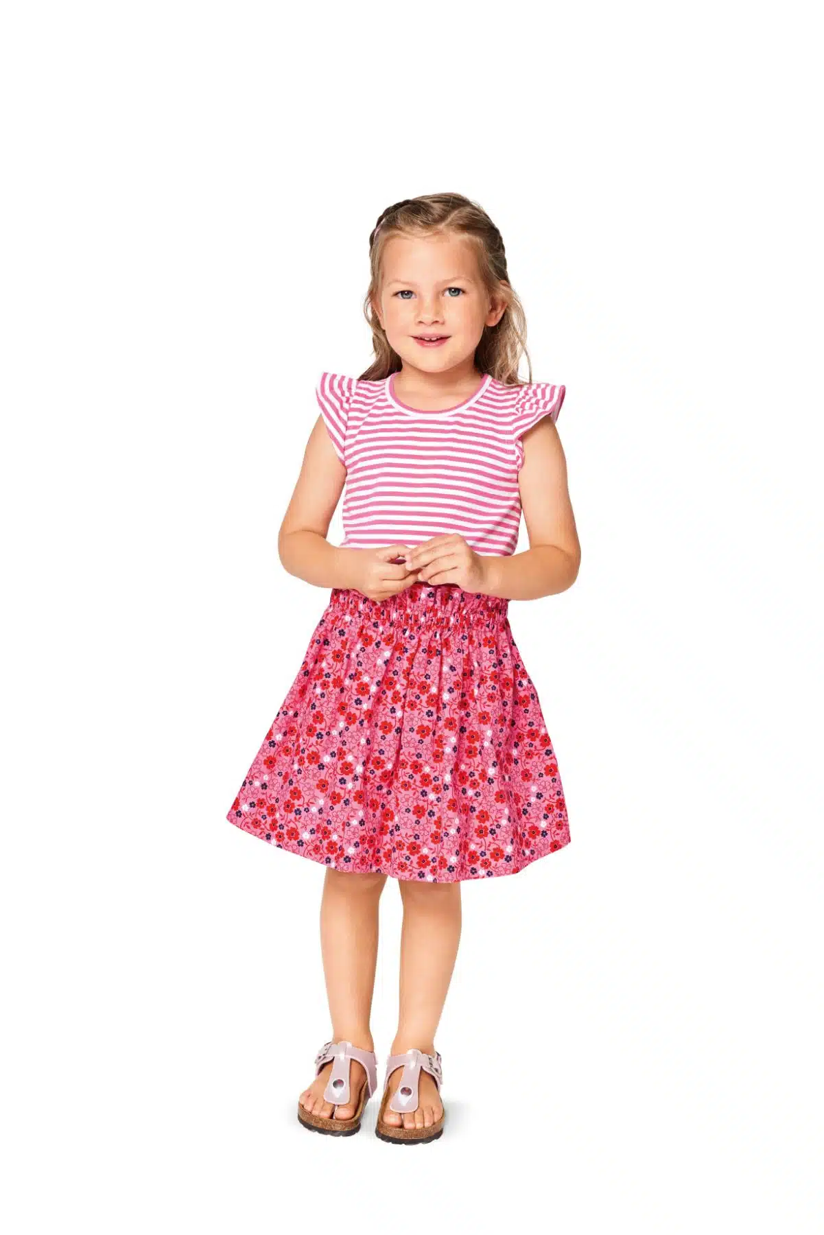 Burda Geel 9364 - Shirt en Rok in variaties