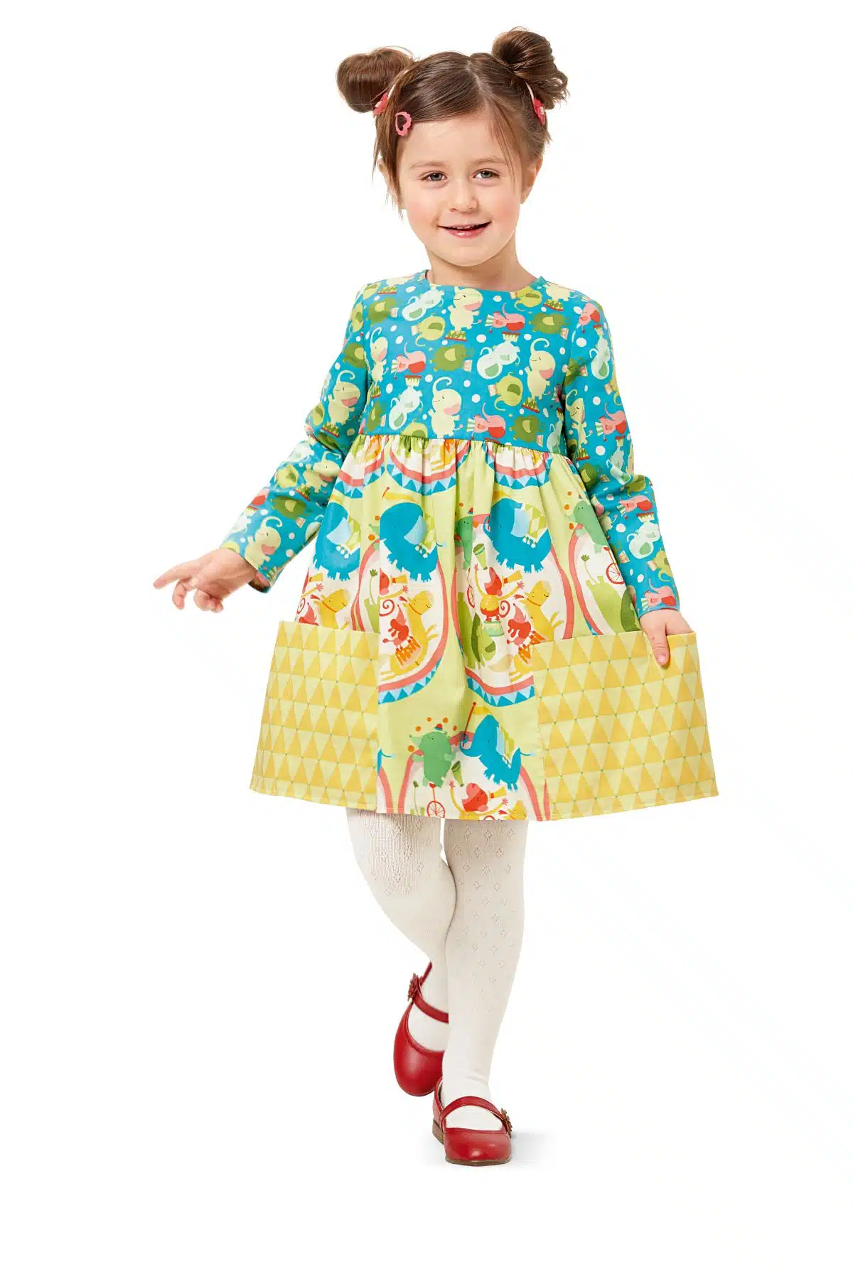 Burda Geel 9373 - Jurk in variaties