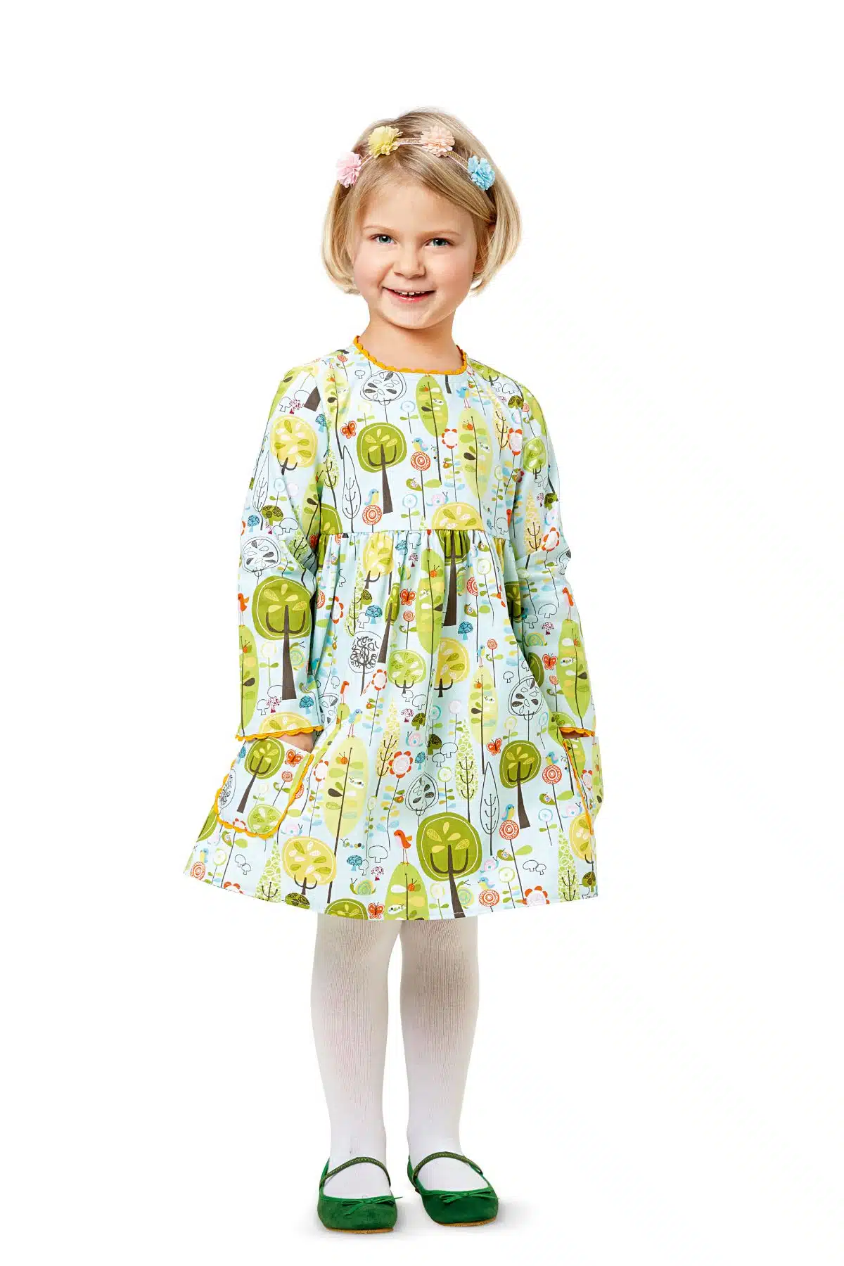 Burda Geel 9373 - Jurk in variaties