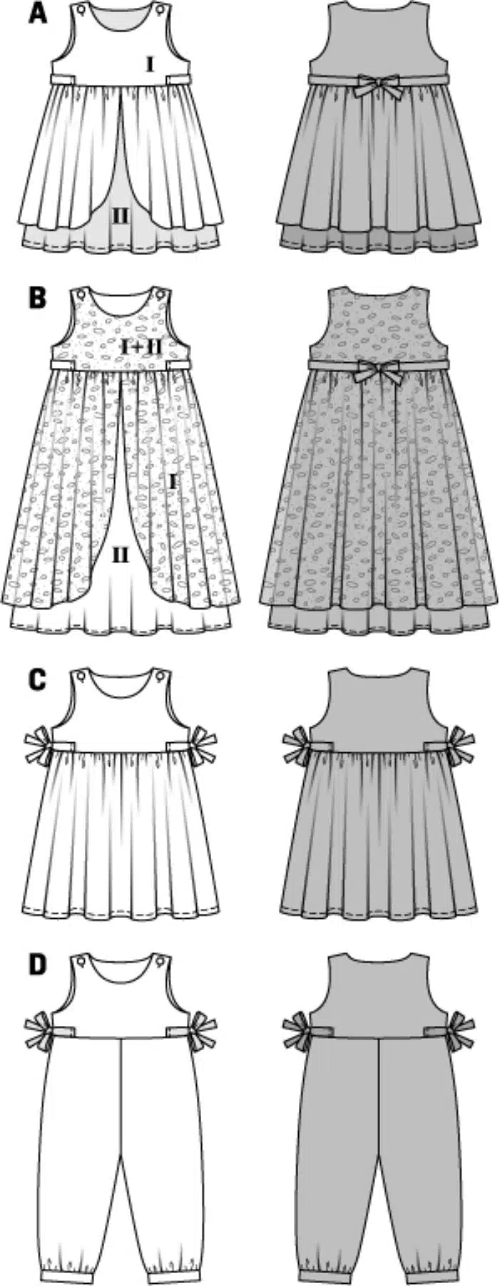 Burda Geel 9460 - Jurk in variaties en overall