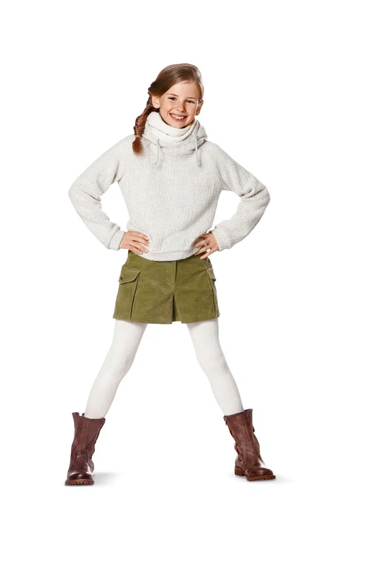 Burda Geel 9482 - Trui en broek in variaties