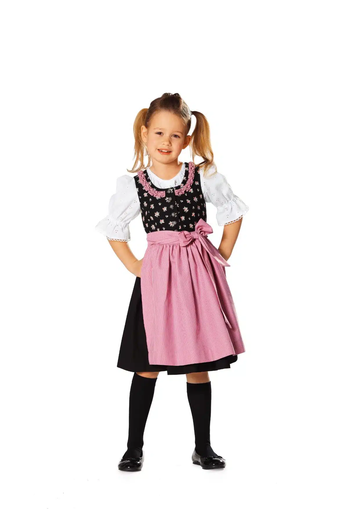 Burda Geel 9509 - Folklore jurk in variaties