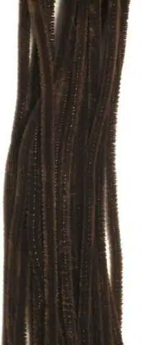 20st Chenille 6mmx30cm Zwart