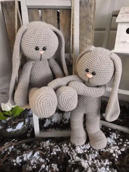 Haakpakket XXL Funny Bunny Basic Zit/Sta Taupe