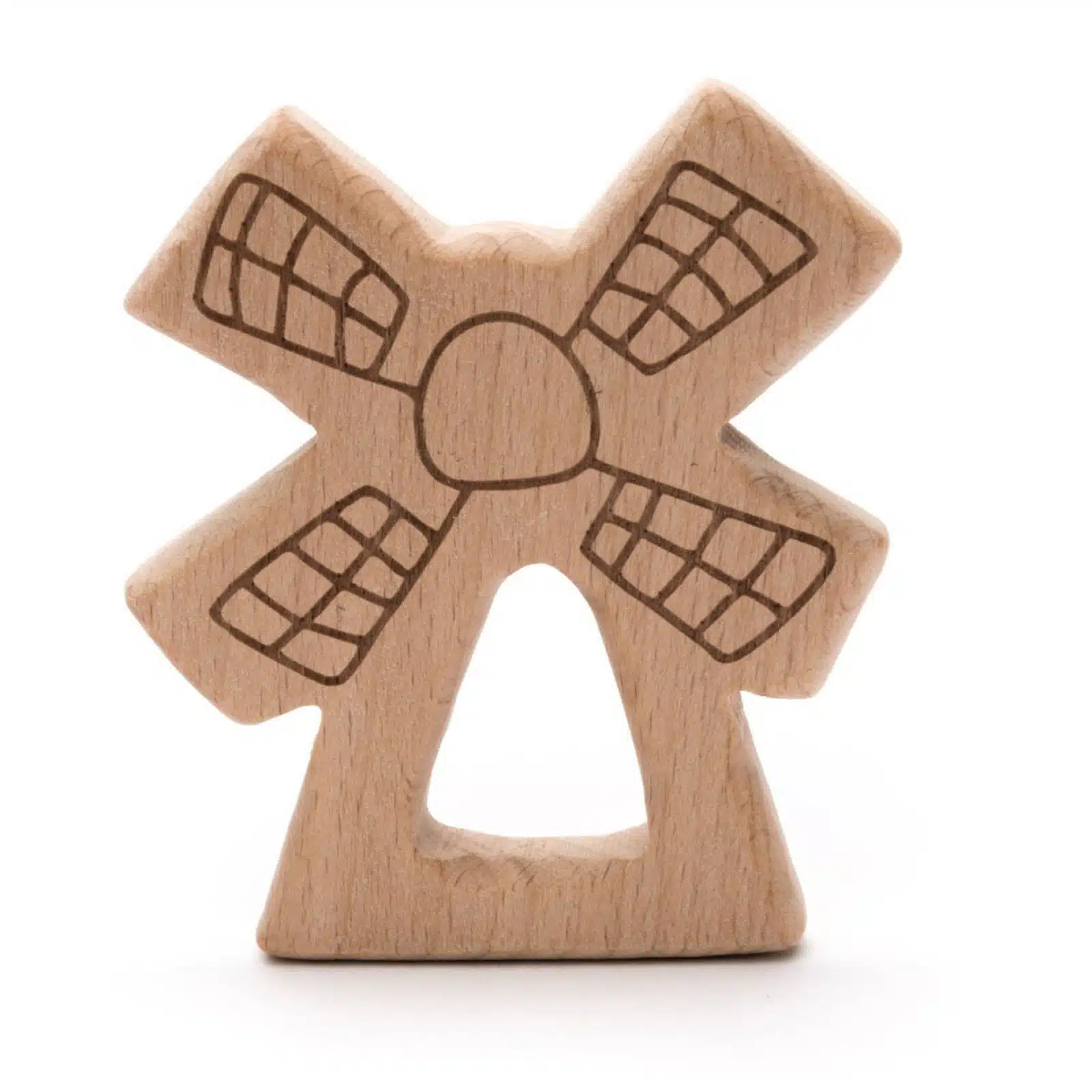 Houten Bijtfiguur Molen