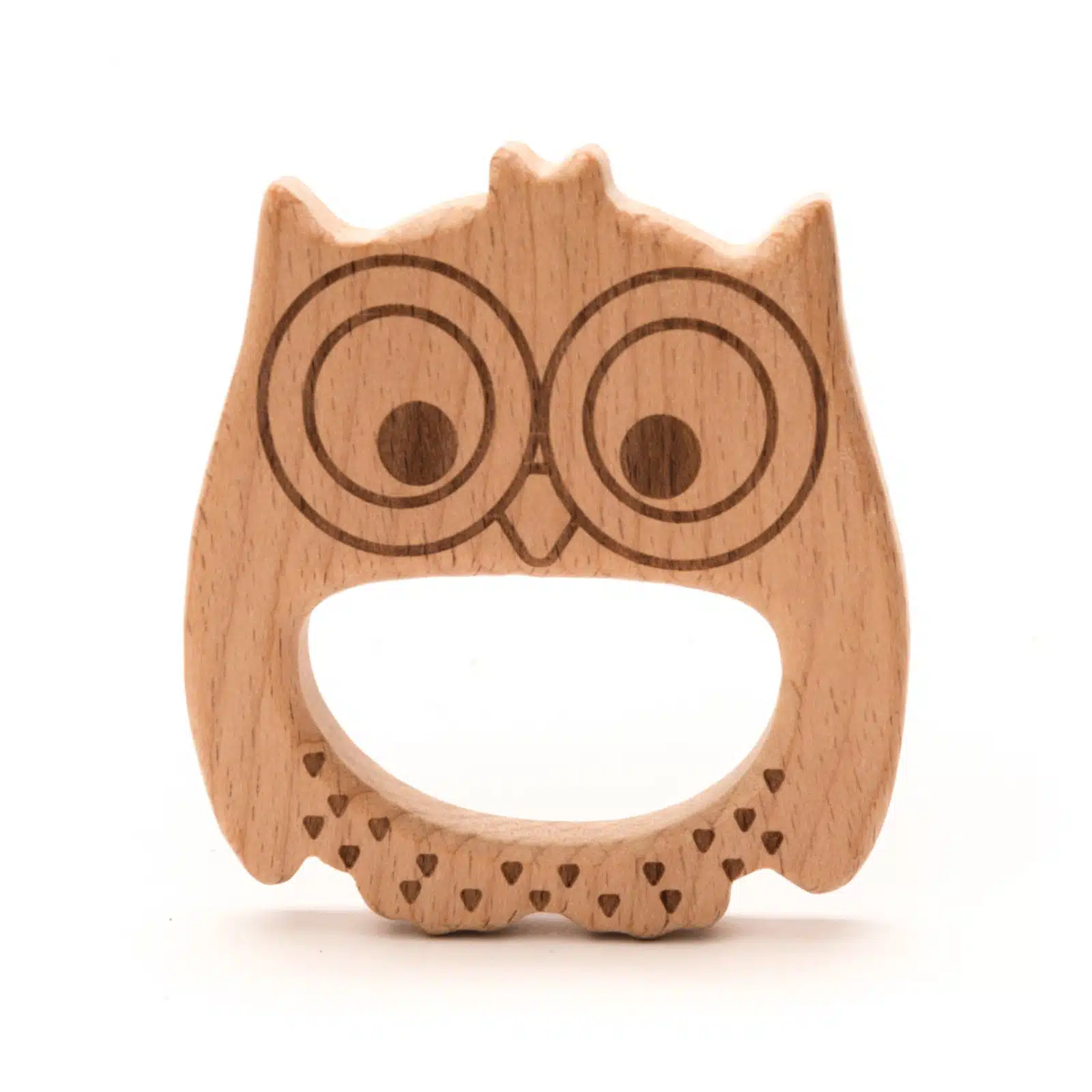 Houten Bijtfiguur Uil