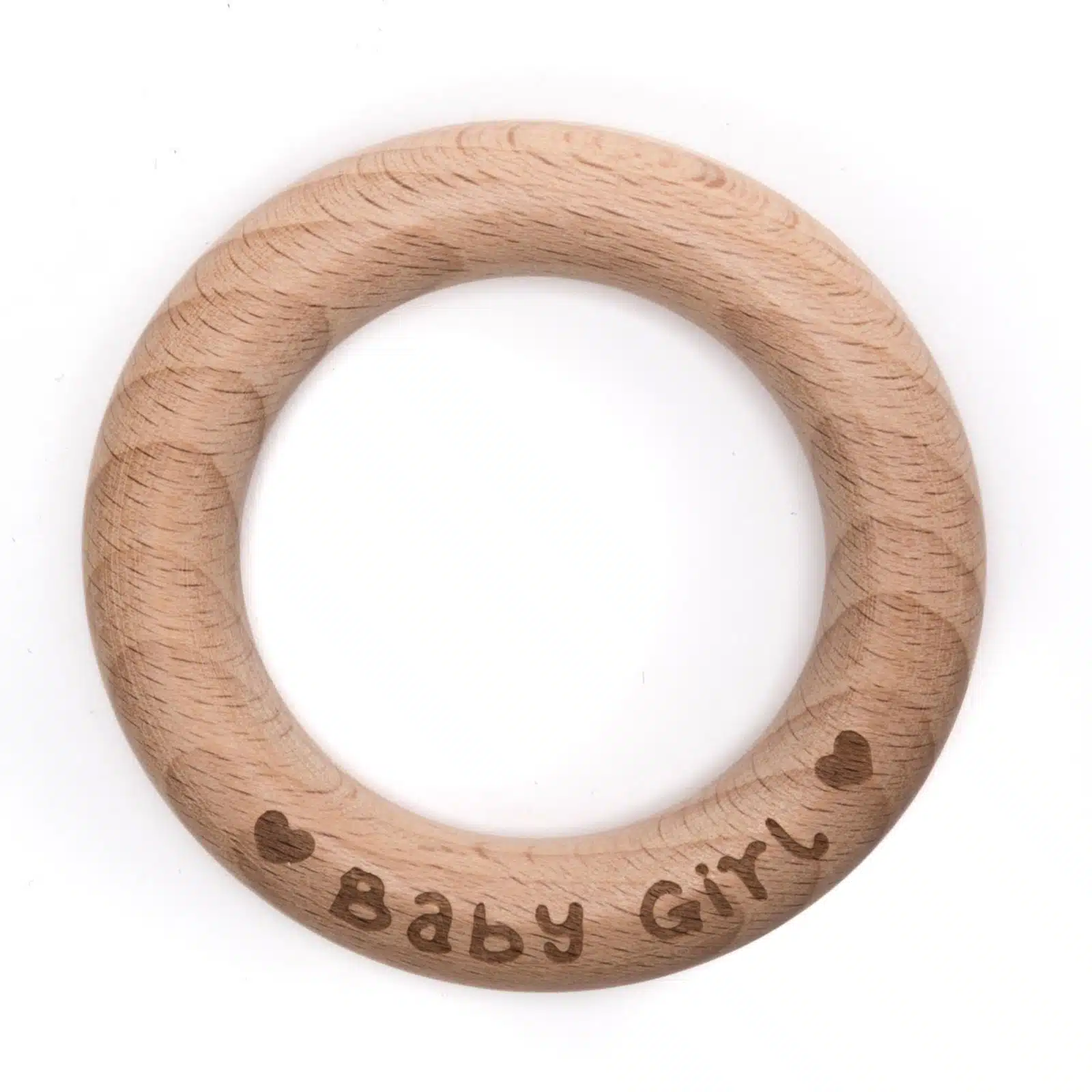 Houten Bijtring Baby Girl 70mm