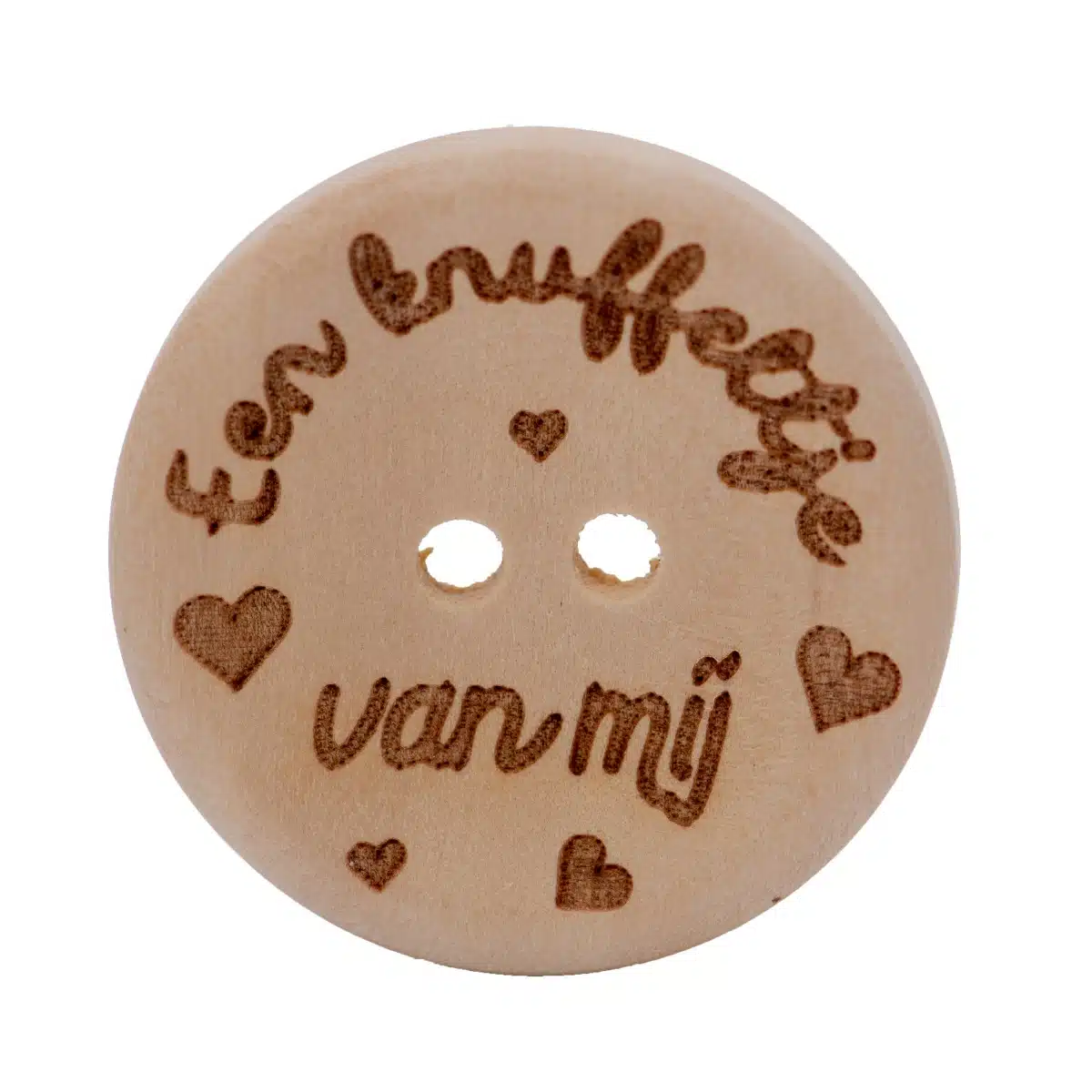 3st Knoop Hout Een knuffeltje van mij 25mm