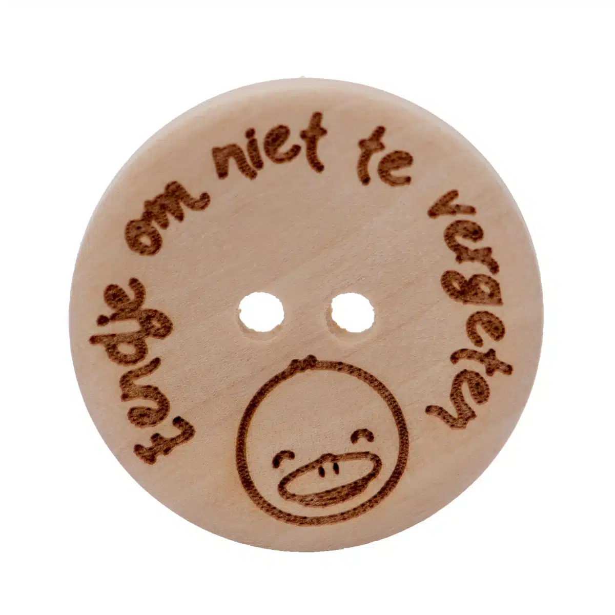 3st Knoop Hout Eendje om niet te vergeten 25mm