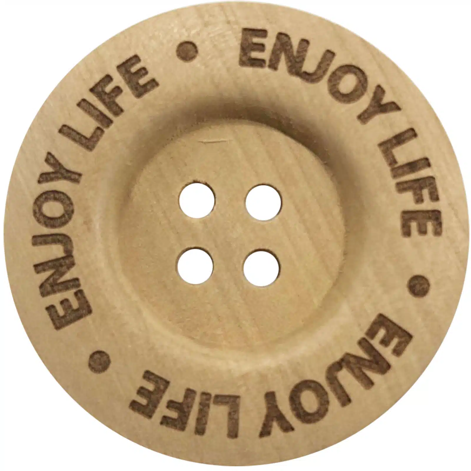2st Knoop Hout Enjoy Life 40mm