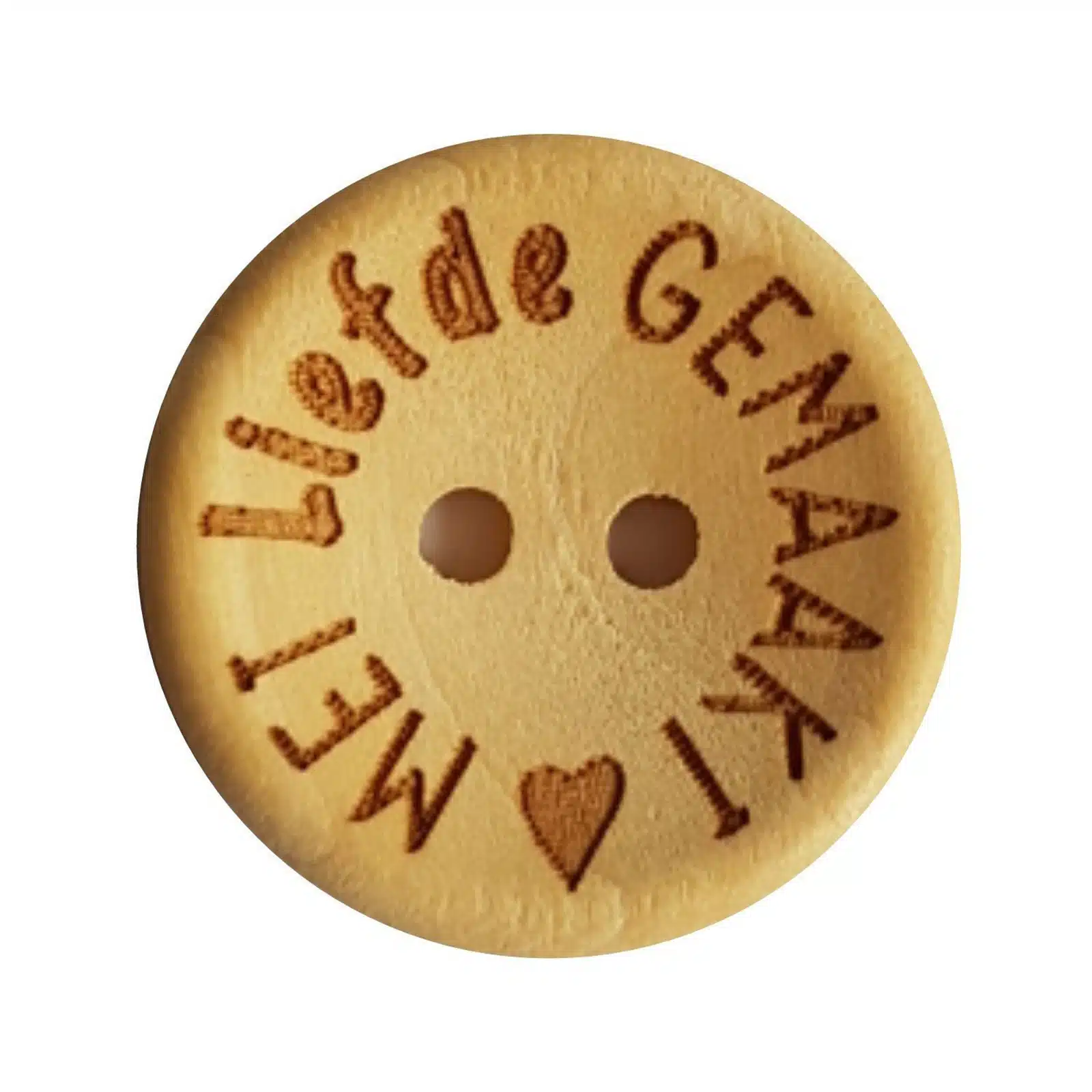 4st Knoop Hout Met Liefde Gemaakt 20mm