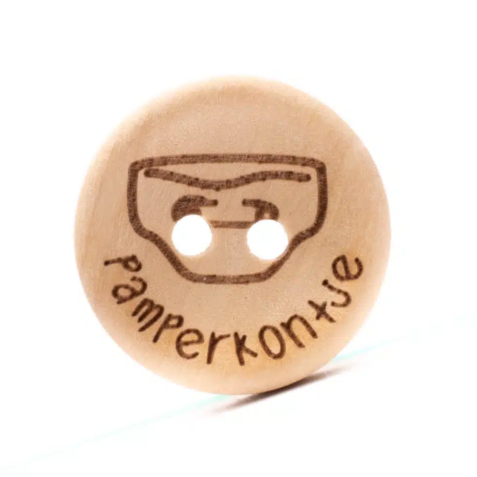 4st Knoop Hout Pamperkontje 20mm