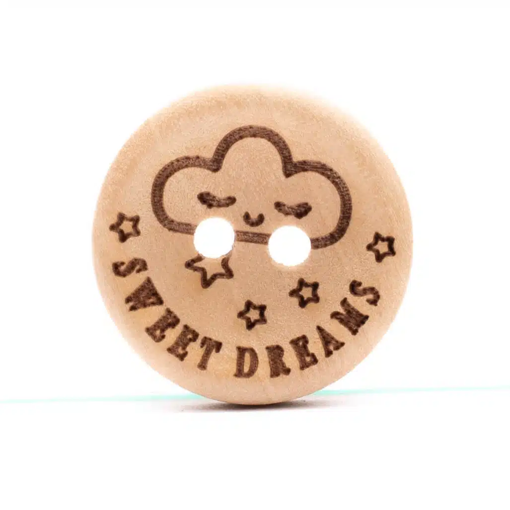 4st Knoop Hout Sweet Dreams 20mm