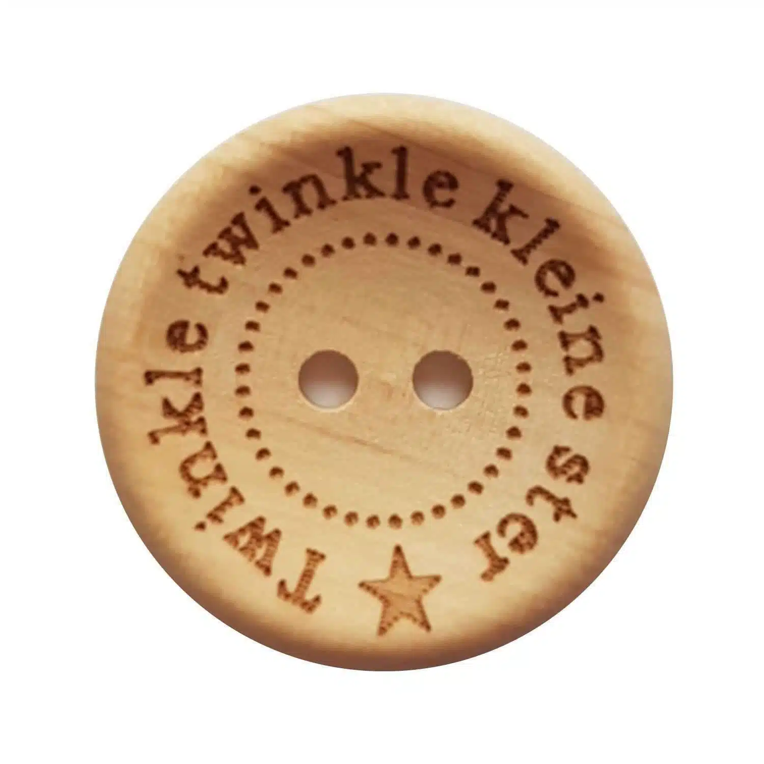 3st Knoop Hout Twinkle Twinkle Kleine Ster 25mm