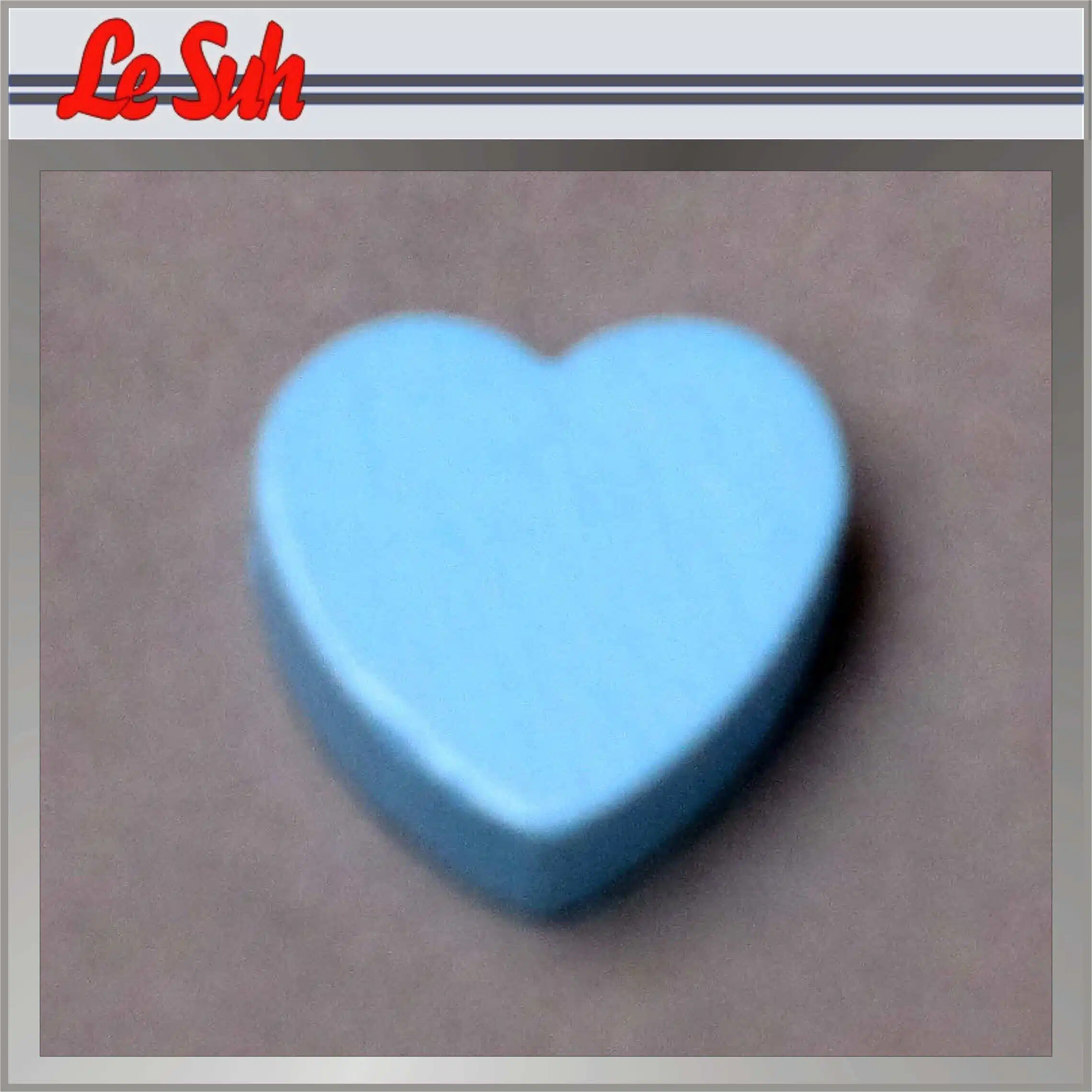 5st Houten Hart Blauw 20x18mm (8mm)