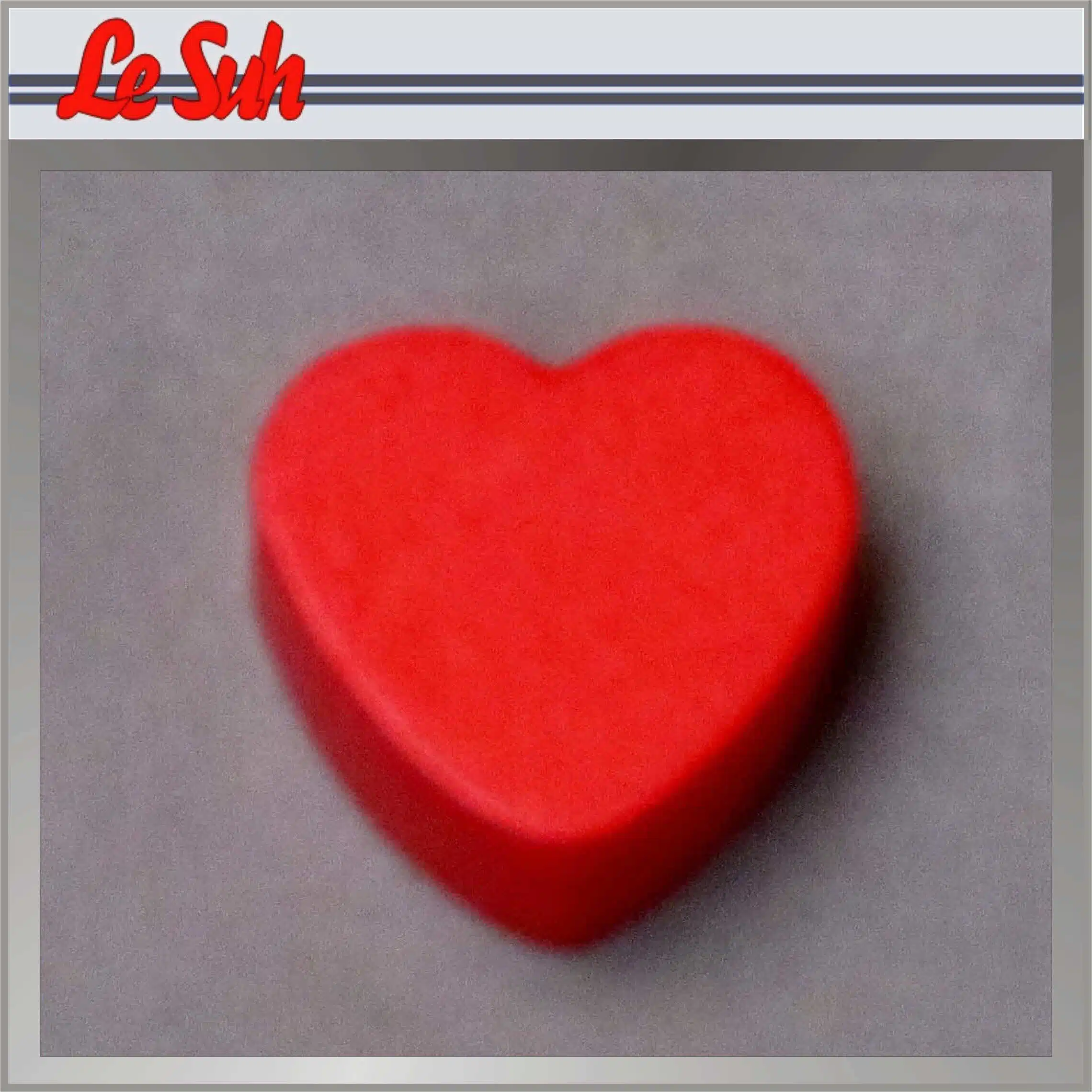 5st Houten Hart Rood 20x18mm (8mm)