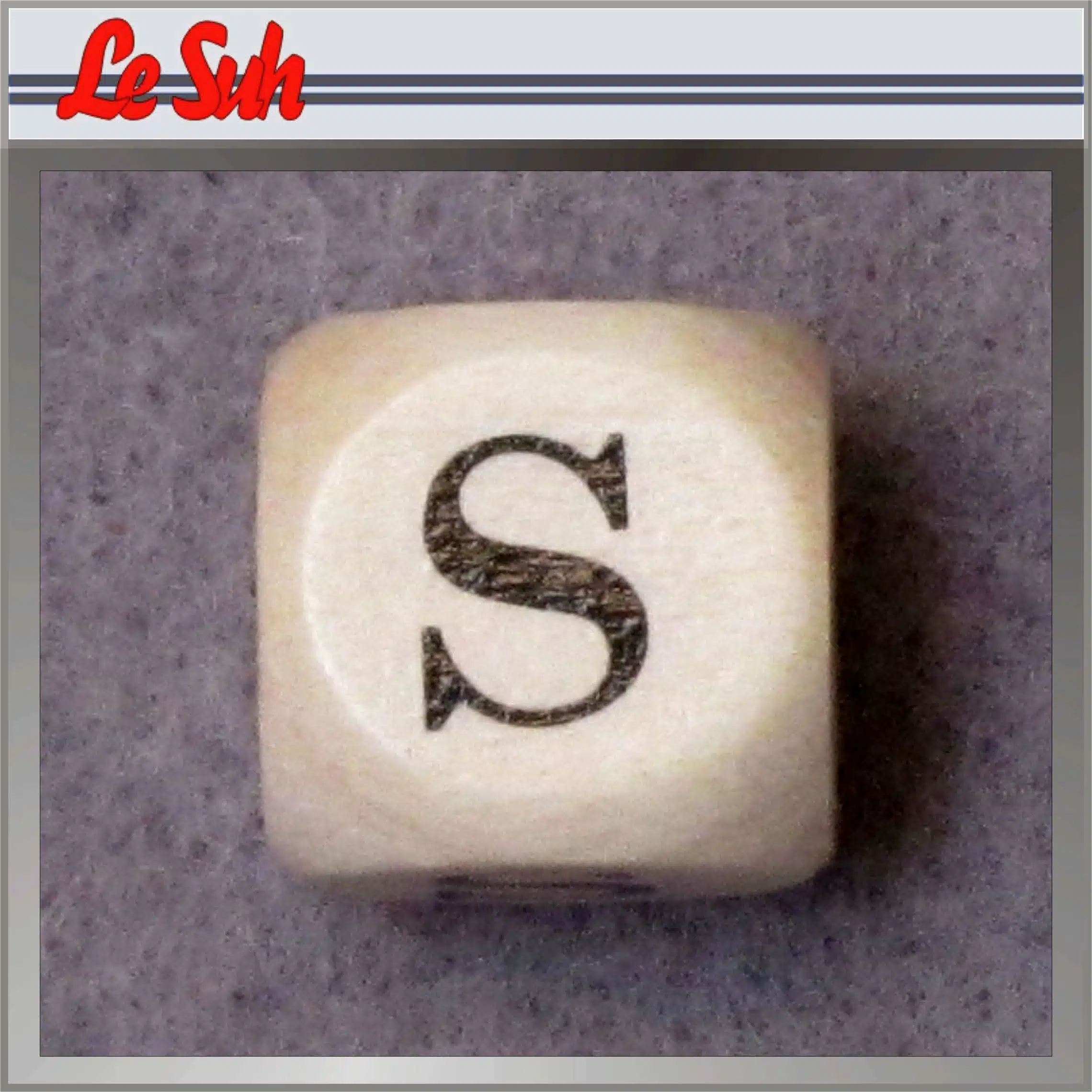 Kraal;Letter Dobbelsteen Naturel-S 10mm