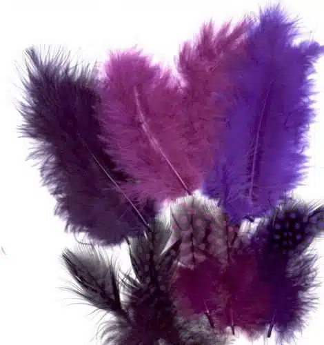 18st Marabou Veertjes Mix Paars