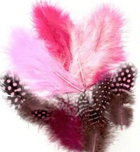 18st Marabou Veertjes Mix Roze