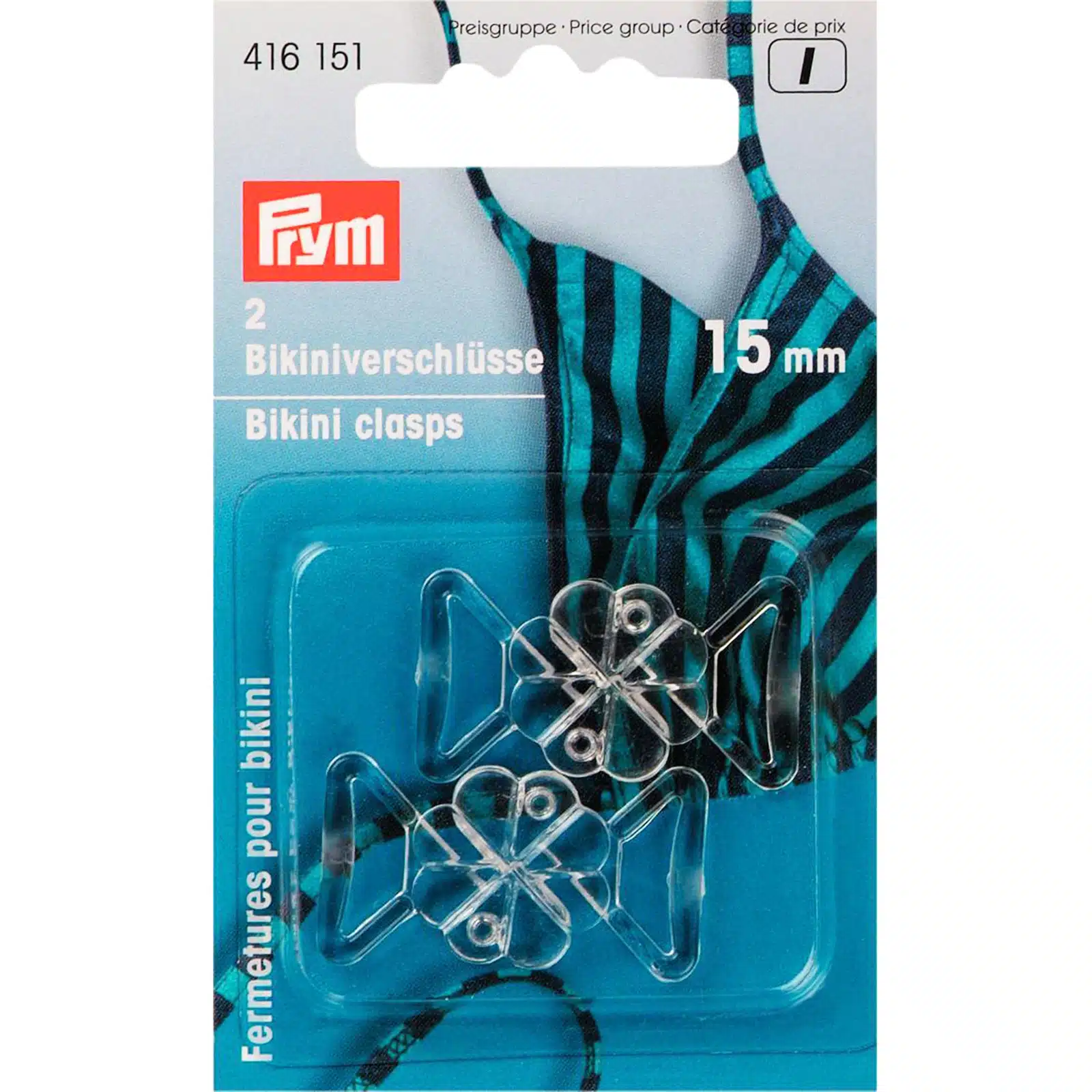 Prym I;Bikinisluiting 15mm 2stuks
