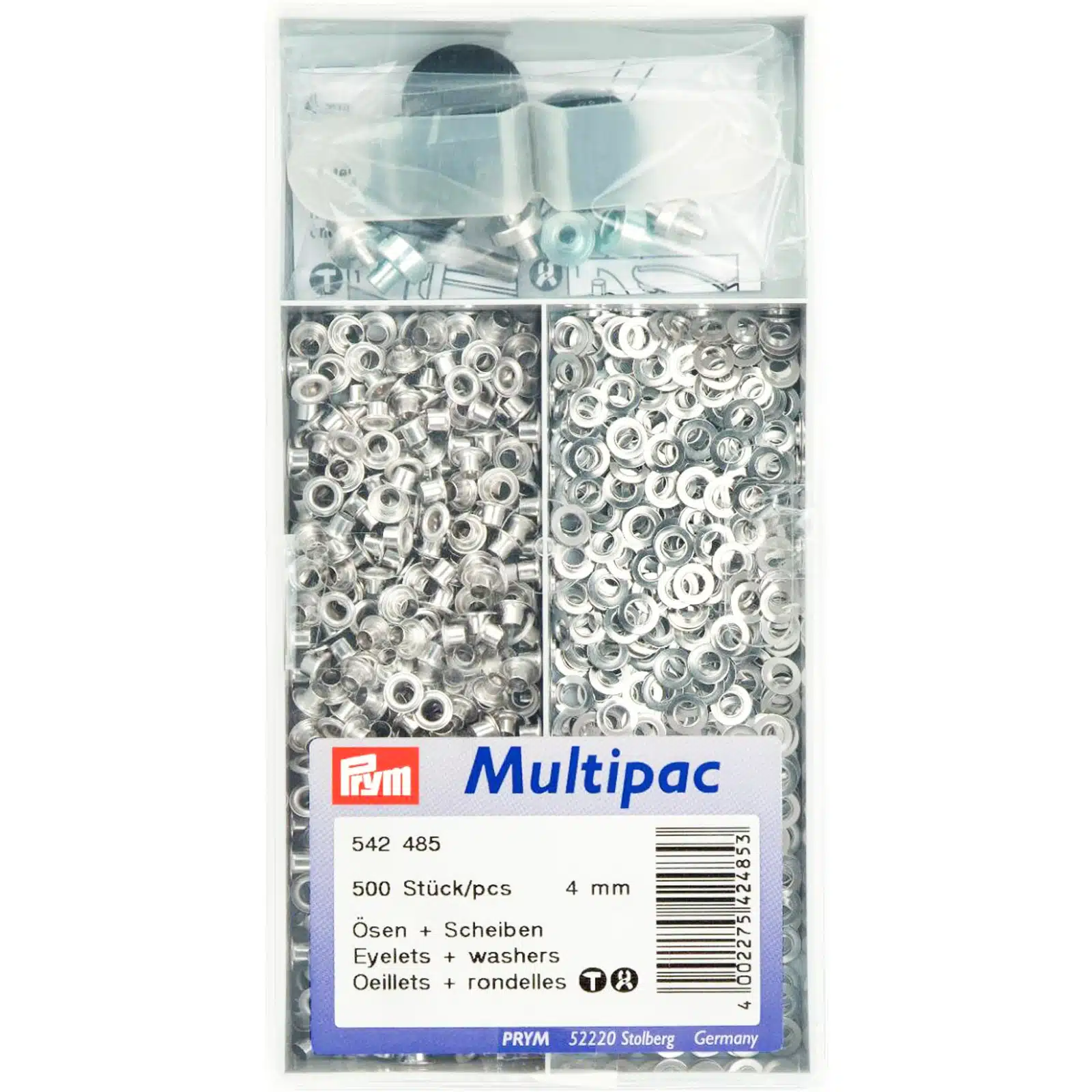 Prym 500st Nestels 4mm Zilver