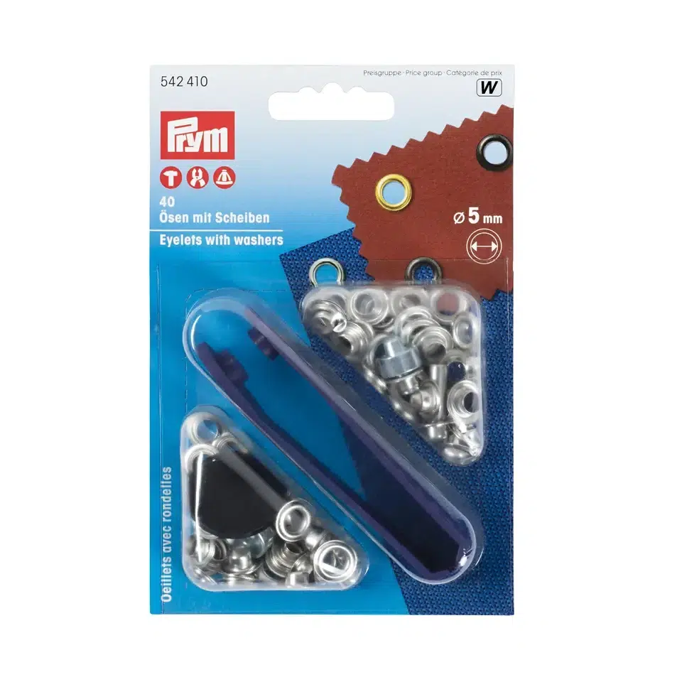 Prym W;40st Nestels 5mm Zilver