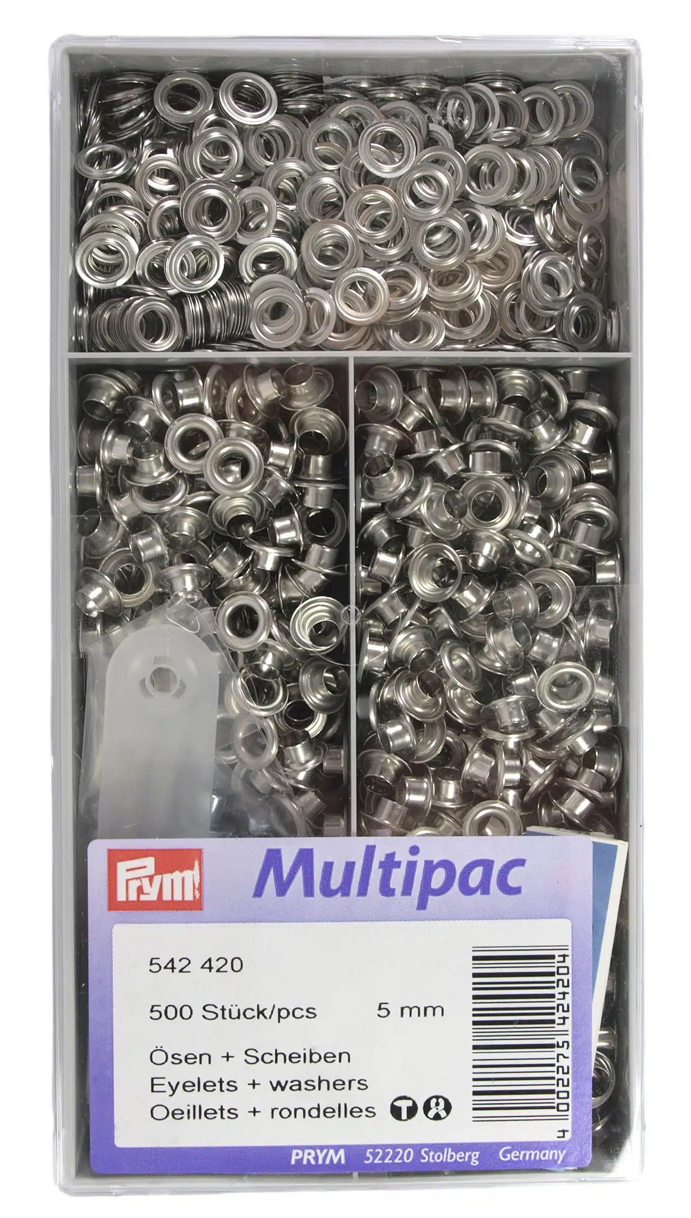 Prym 500st Nestels 5mm Zilver