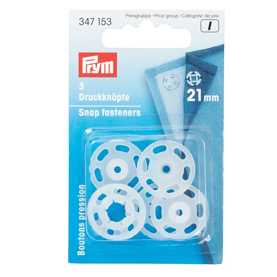 Prym I;Opnaaidrukkers Transp. 21mm 3st