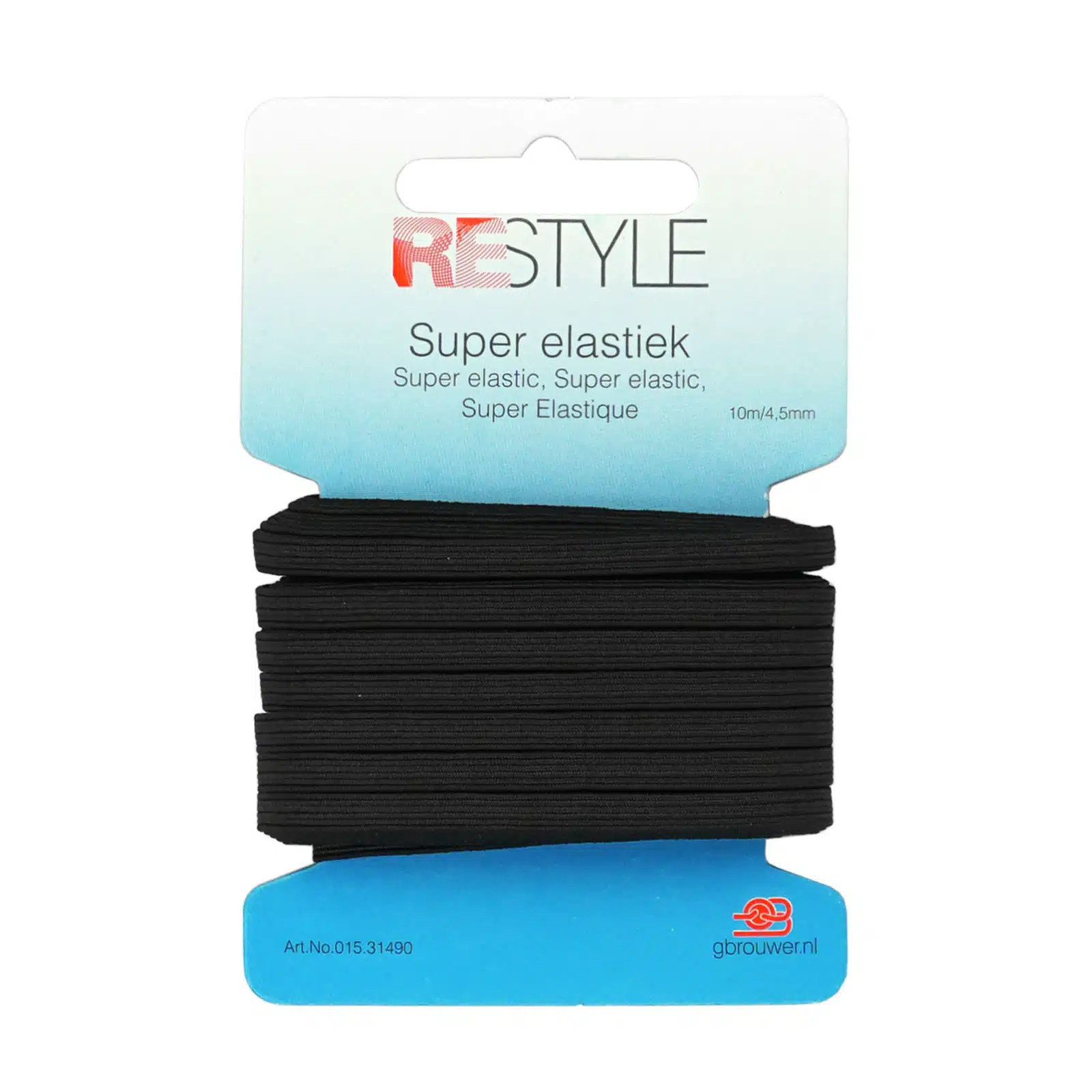 REStyle Elastiek 4.5mm 10m Zwart-000
