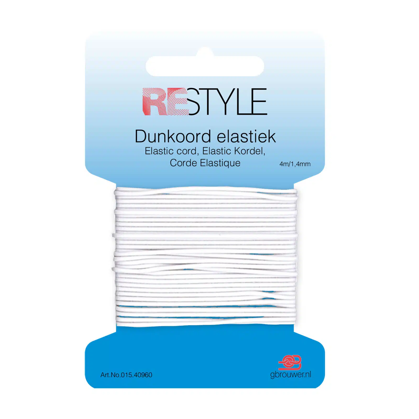 REStyle Koord Elastiek 1.4mm 4m Wit-009