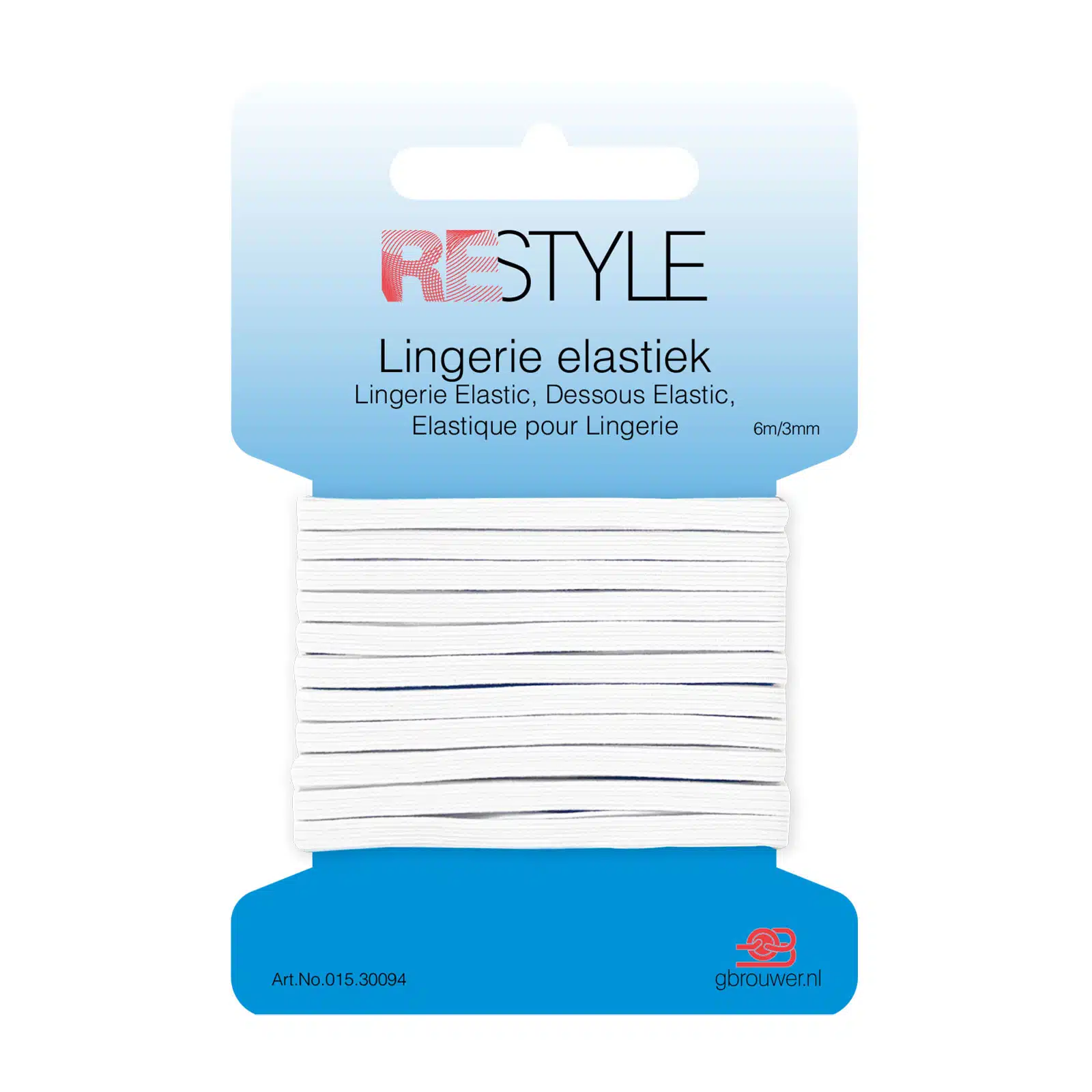 REStyle Lingerie Elastiek 3mm 6m Wit-009