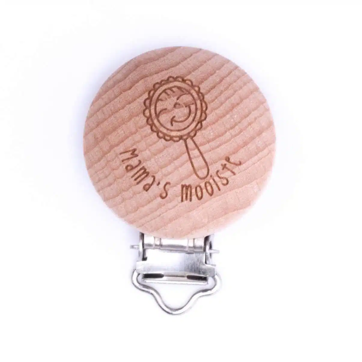 2st Speenclip Hout Mama's Mooiste
