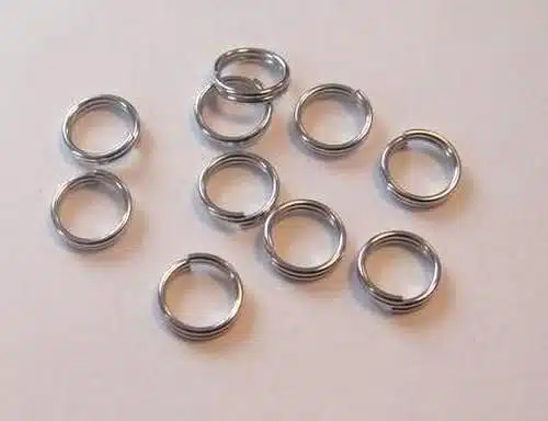 10st Splitring 6mm Zilver