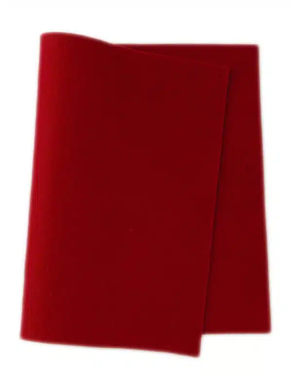 True Vilt 100% Wol 20x30cm Bord.Rood