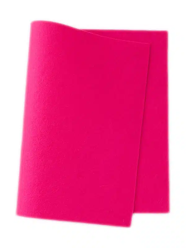 True Vilt 100% Wol 20x30cm Hard Roze