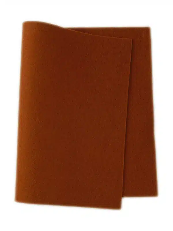 True Vilt 100% Wol 20x30cm Rood Bruin