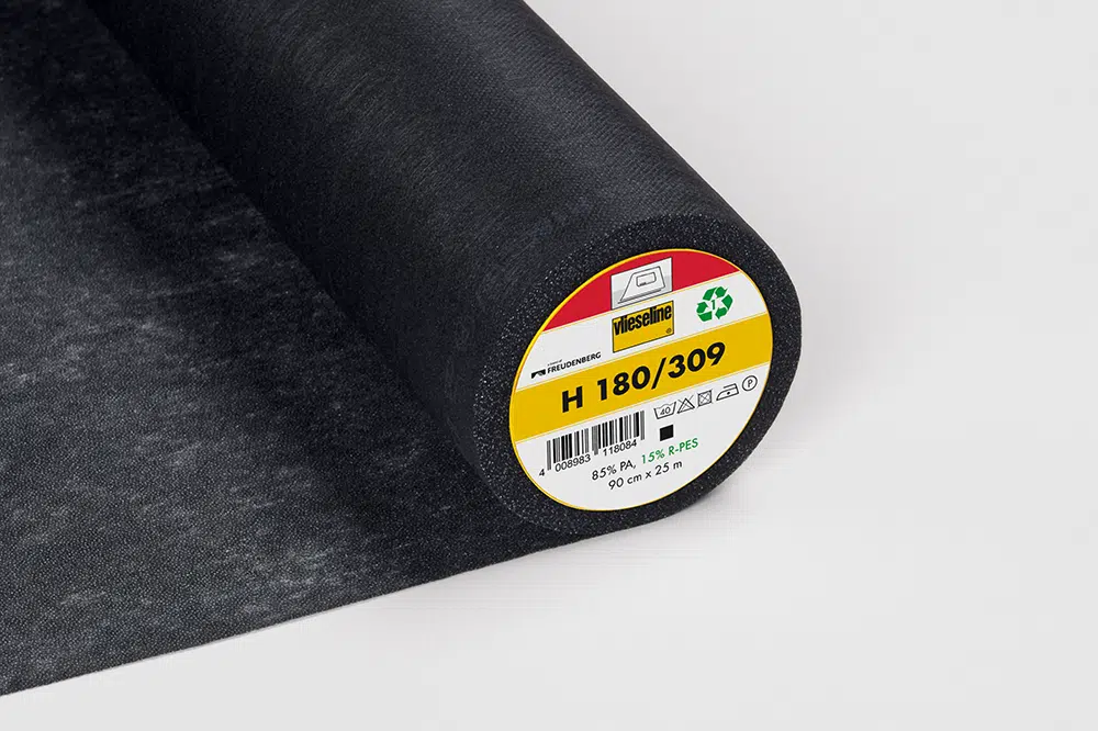 Vlieseline H180 Zwart 90cm breed