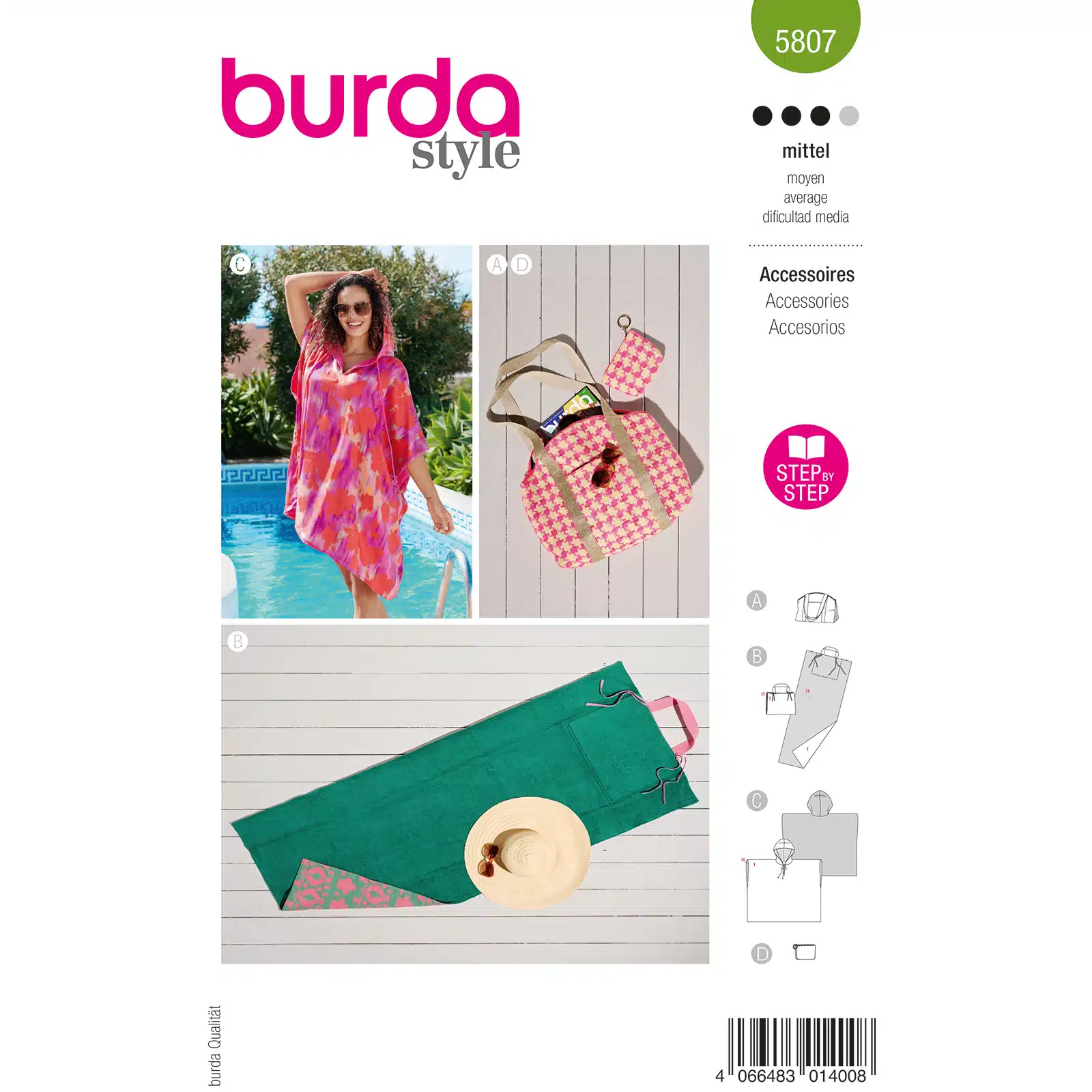 Burda Groen 5807 - Zwembad Accessoires