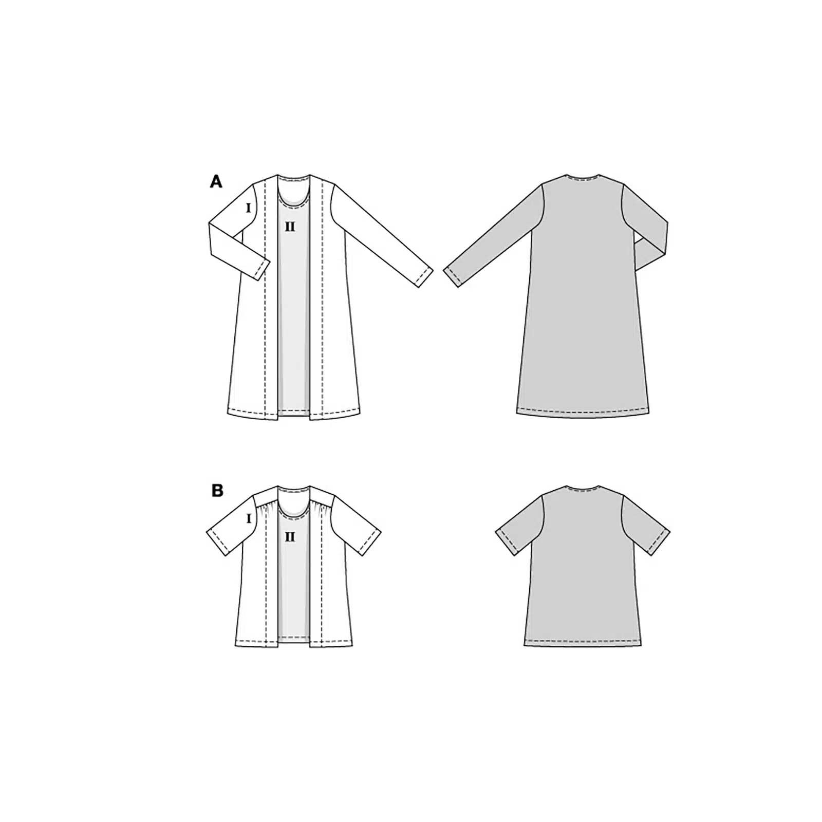 Burda Groen 5818 - Jurk en Shirt