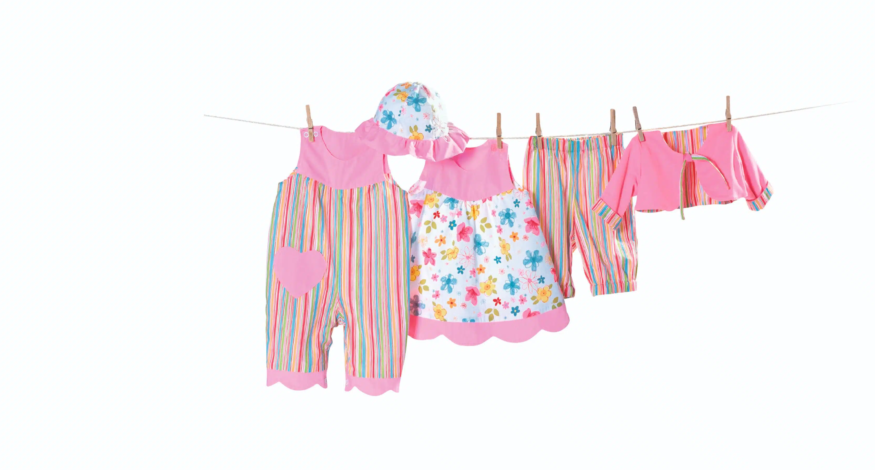 Burda Groen 9712 - Combinatie: babykleding in variaties