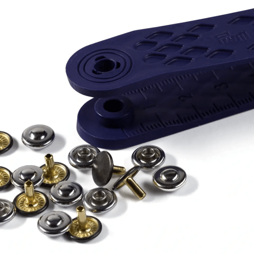 Prym BB;24st Nieten Zilver/Zwart