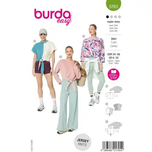 Burda Patroon 5763 - Shirt in Variaties