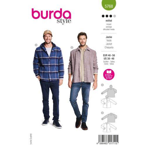 Burda Patroon 5768 - Jasje in Variaties