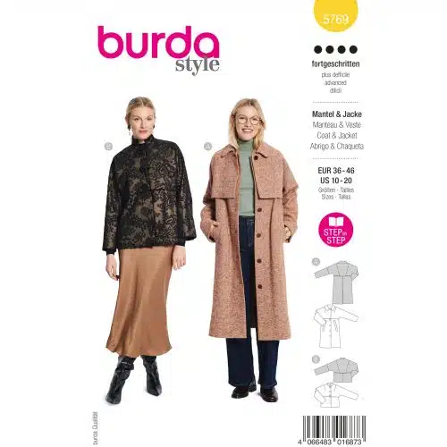 Burda Patroon 5769 - Jas in Variaties