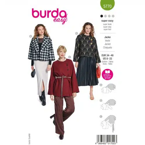 Burda Patroon 5770 - Jasje in Variaties