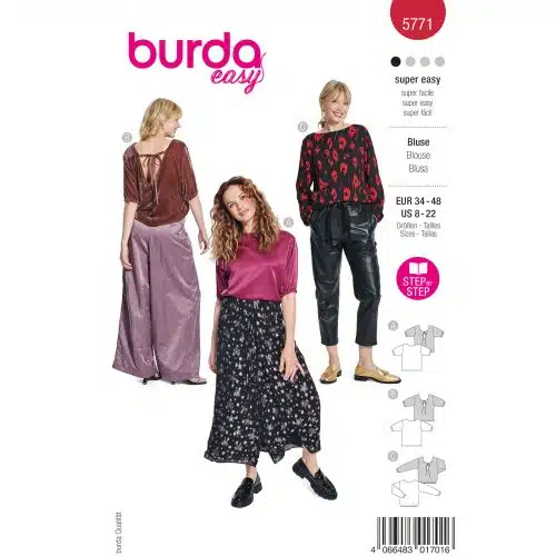 Burda Patroon 5771 - Blouse in Variaties