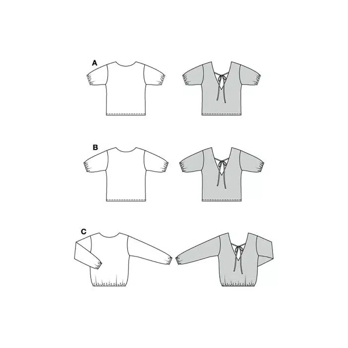 Burda Patroon 5771 - Blouse in Variaties